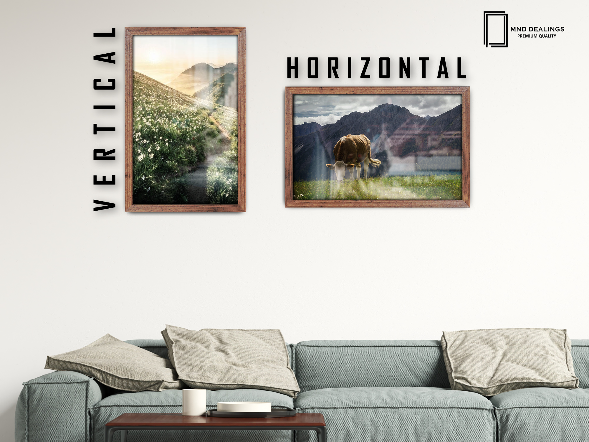 ( 70 x 90 CM ) / 36 x 28 Inch Frames - MDF