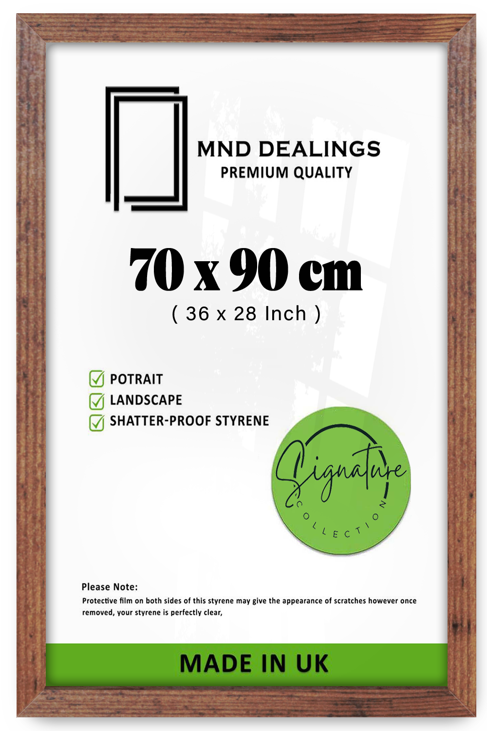 ( 70 x 90 CM ) / 36 x 28 Inch  |  Frames - MDF
 -  [ Rustic ]