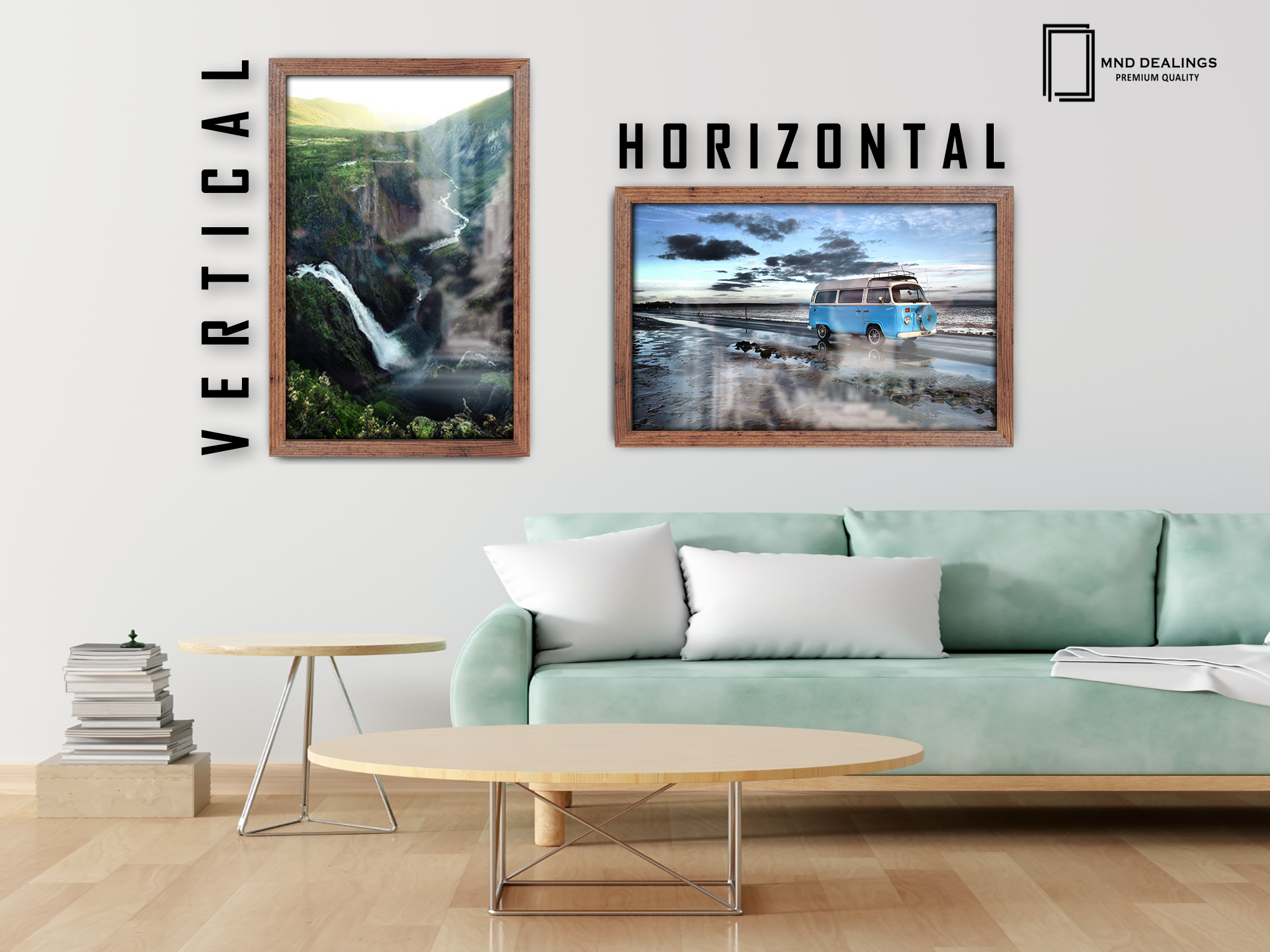 ( 70 x 90 CM ) / 36 x 28 Inch  |  Frames - MDF
 -  [ Rustic ]