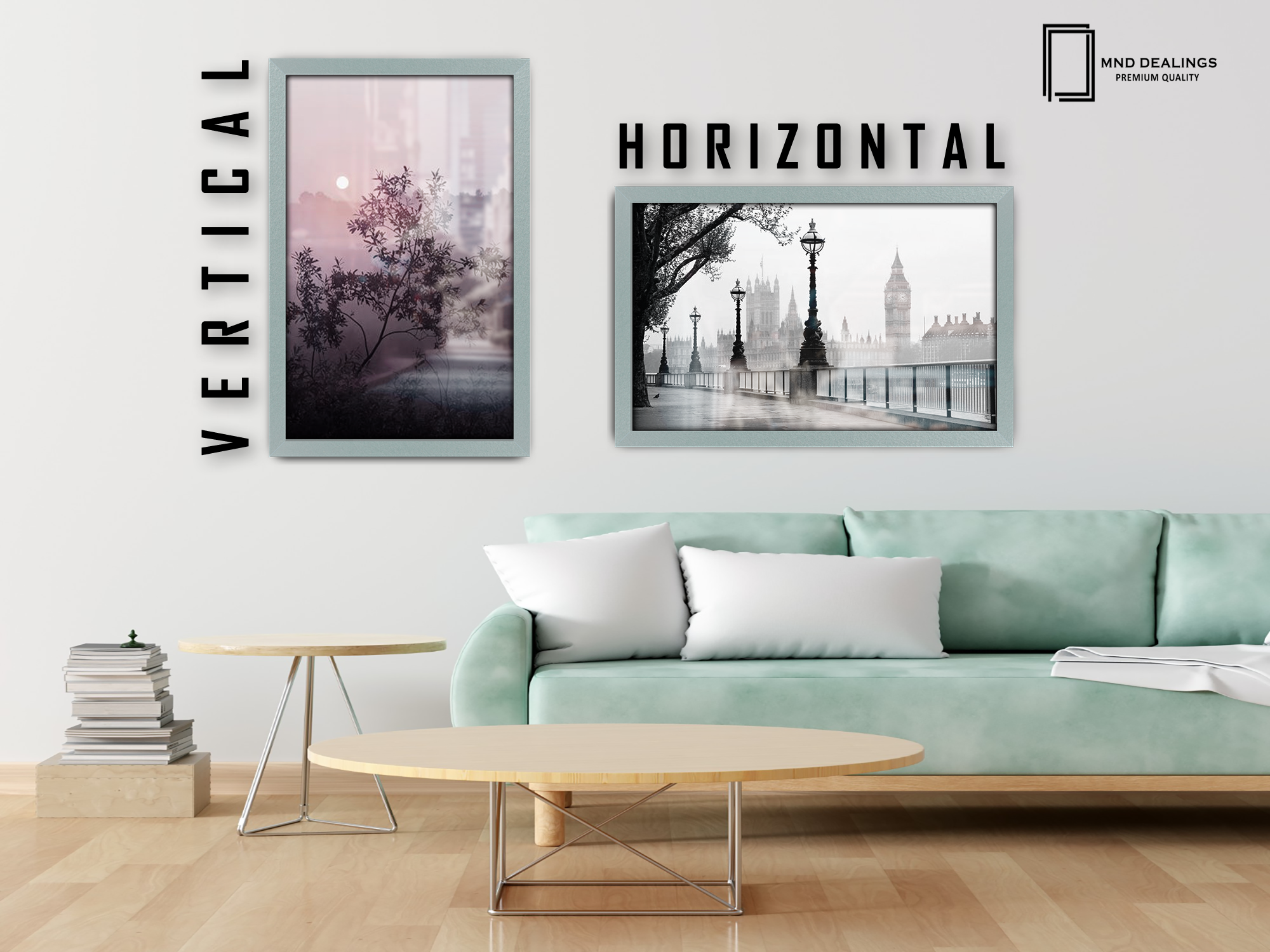 ( 70 x 90 CM ) / 36 x 28 Inch  |  Photo Frames - MDF
 -  [ Silver ]