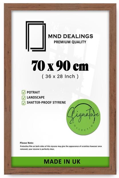 ( 70 x 90 CM ) / 36 x 28 Inch  |  Certificate Frames - MDF
 -  [ Walnut ]