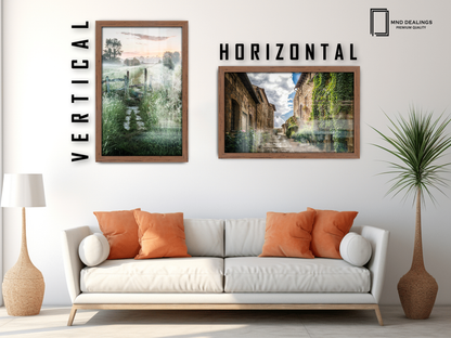 ( 70 x 90 CM ) / 36 x 28 Inch  |  Certificate Frames - MDF
 -  [ Walnut ]