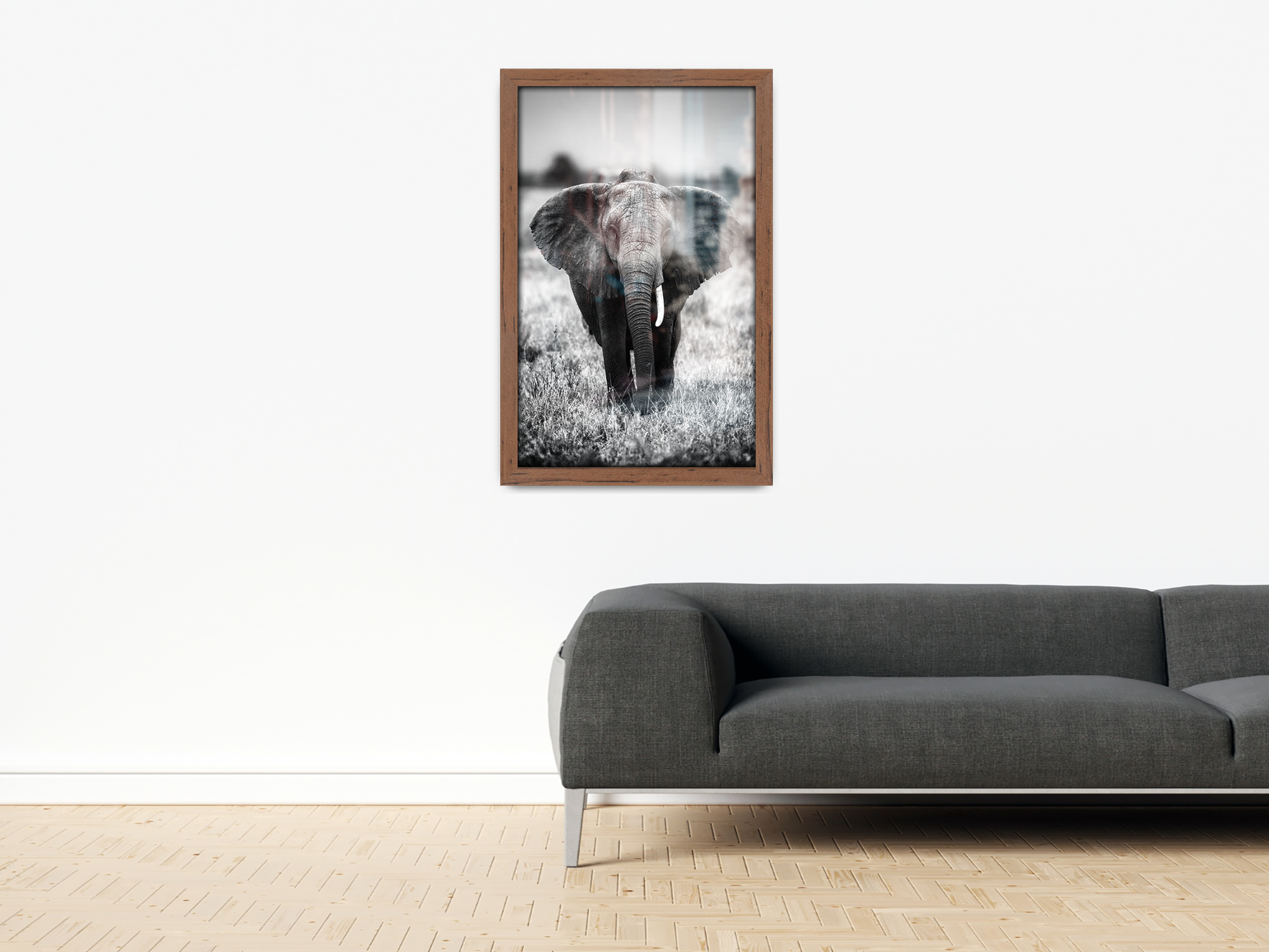 ( 70 x 90 CM ) / 36 x 28 Inch  |  Certificate Frames - MDF
 -  [ Walnut ]