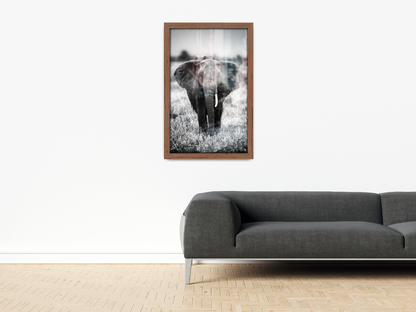 ( 70 x 90 CM ) / 36 x 28 Inch  |  Certificate Frames - MDF
 -  [ Walnut ]