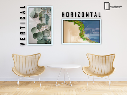 ( 70 x 90 CM ) / 36 x 28 Inch  |  Frames - MDF
 -  [ White ]
