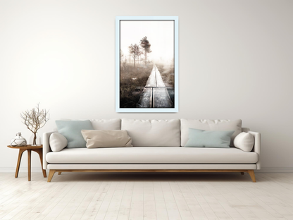 ( 70 x 90 CM ) / 36 x 28 Inch  |  Frames - MDF
 -  [ White ]