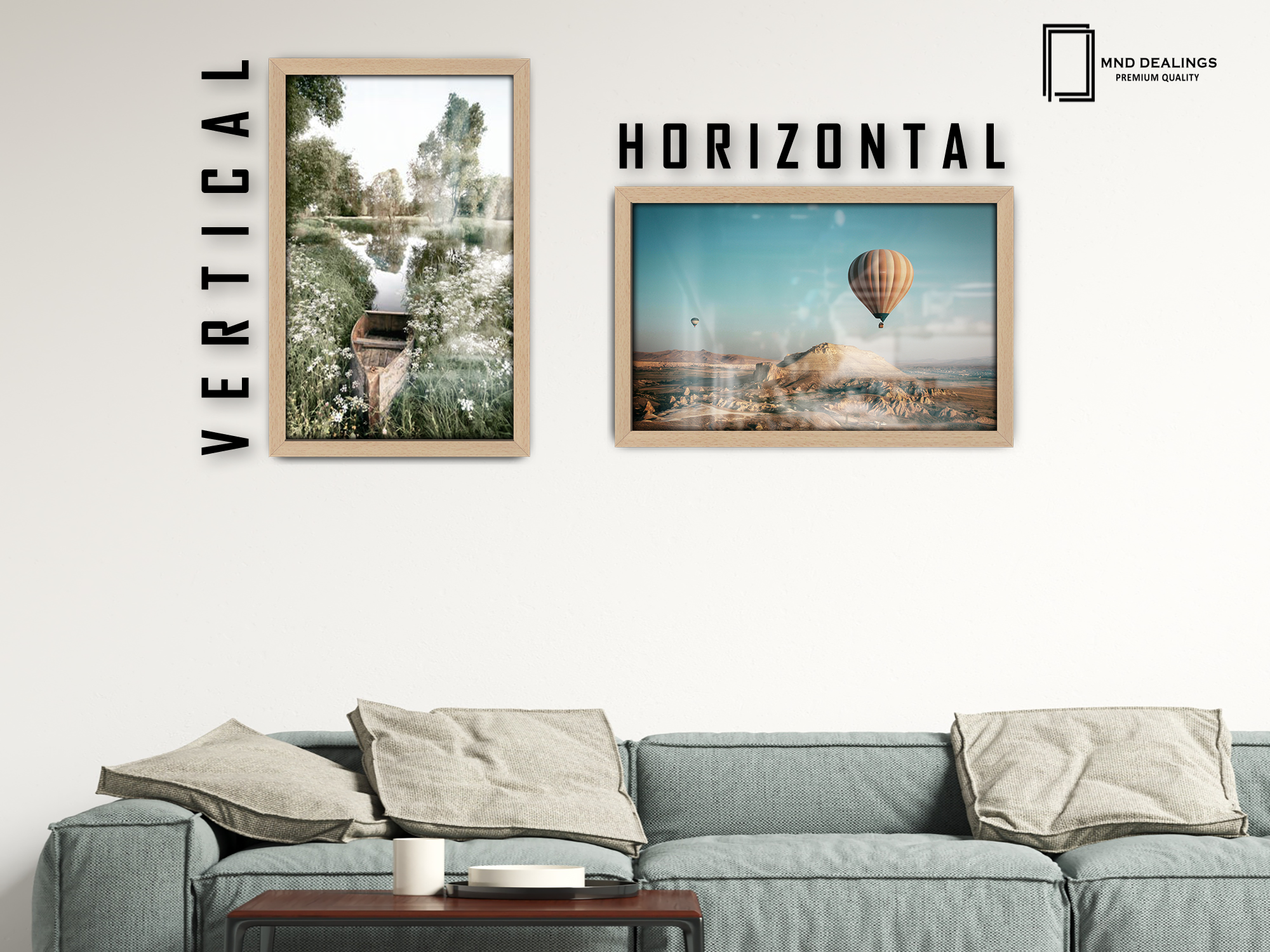 ( 71 x 51 CM ) / 28 x 20 Inch  |  Frames - MDF
 -  [ Beech ]