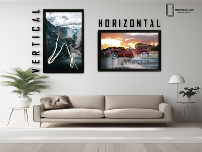 ( 71 x 51 CM ) / 28 x 20 Inch  |  Picture Frames - MDF
 -  [ Matt Black ]