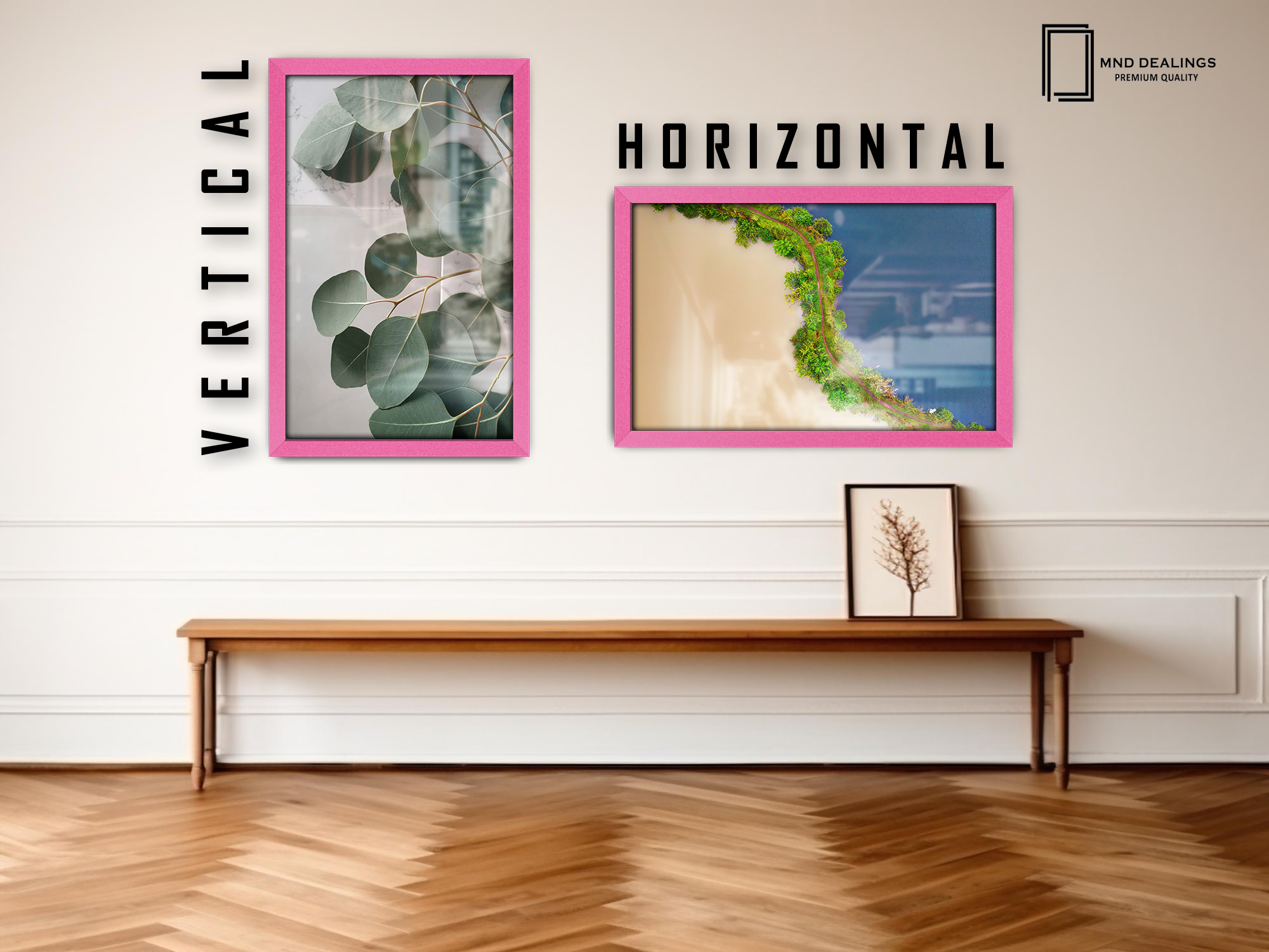 ( 71 x 51 CM ) / 28 x 20 Inch  |  Picture Frames - MDF
 -  [ Pink ]