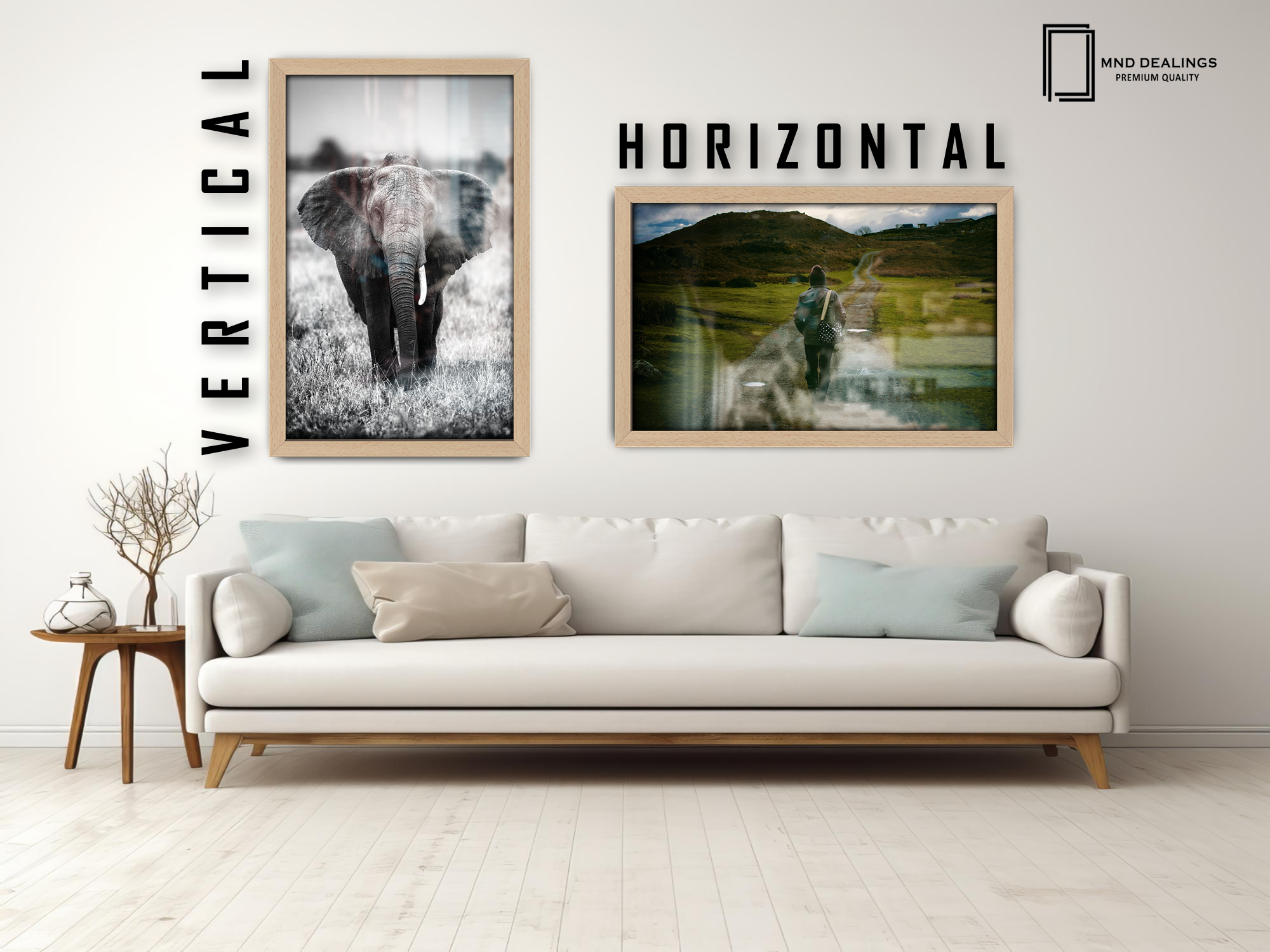( 71 x 56 CM ) / 28 x 22 Inch  |  Frames - MDF
 -  [ Beech ]