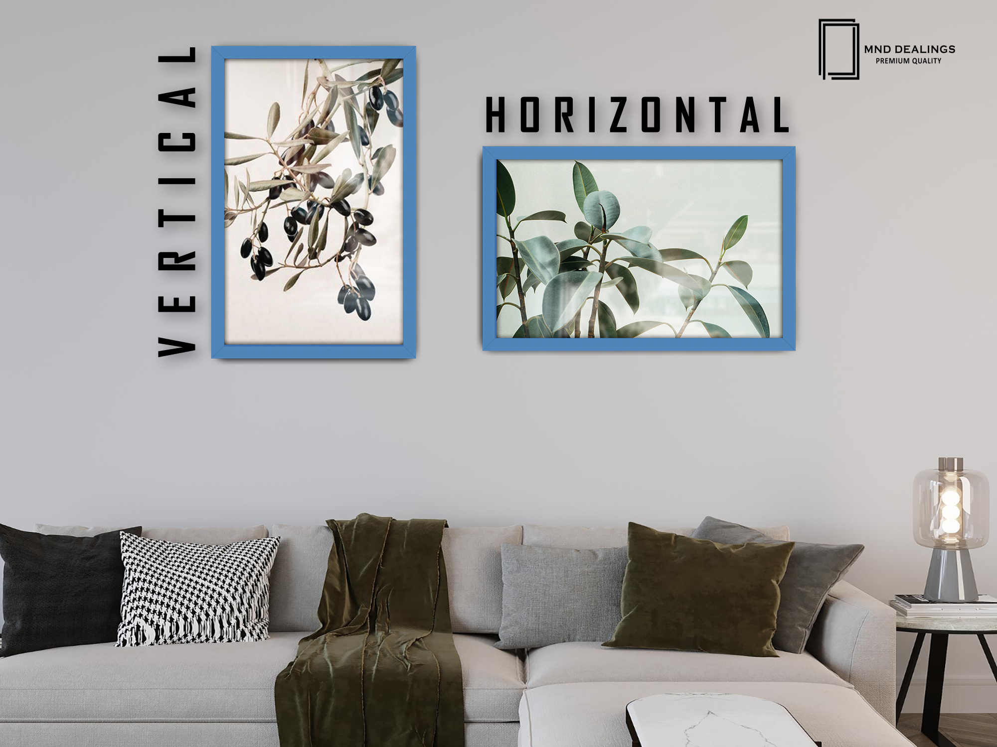 ( 71 x 56 CM ) / 28 x 22 Inch  |  Display Frame - MDF
 -  [ Blue ]