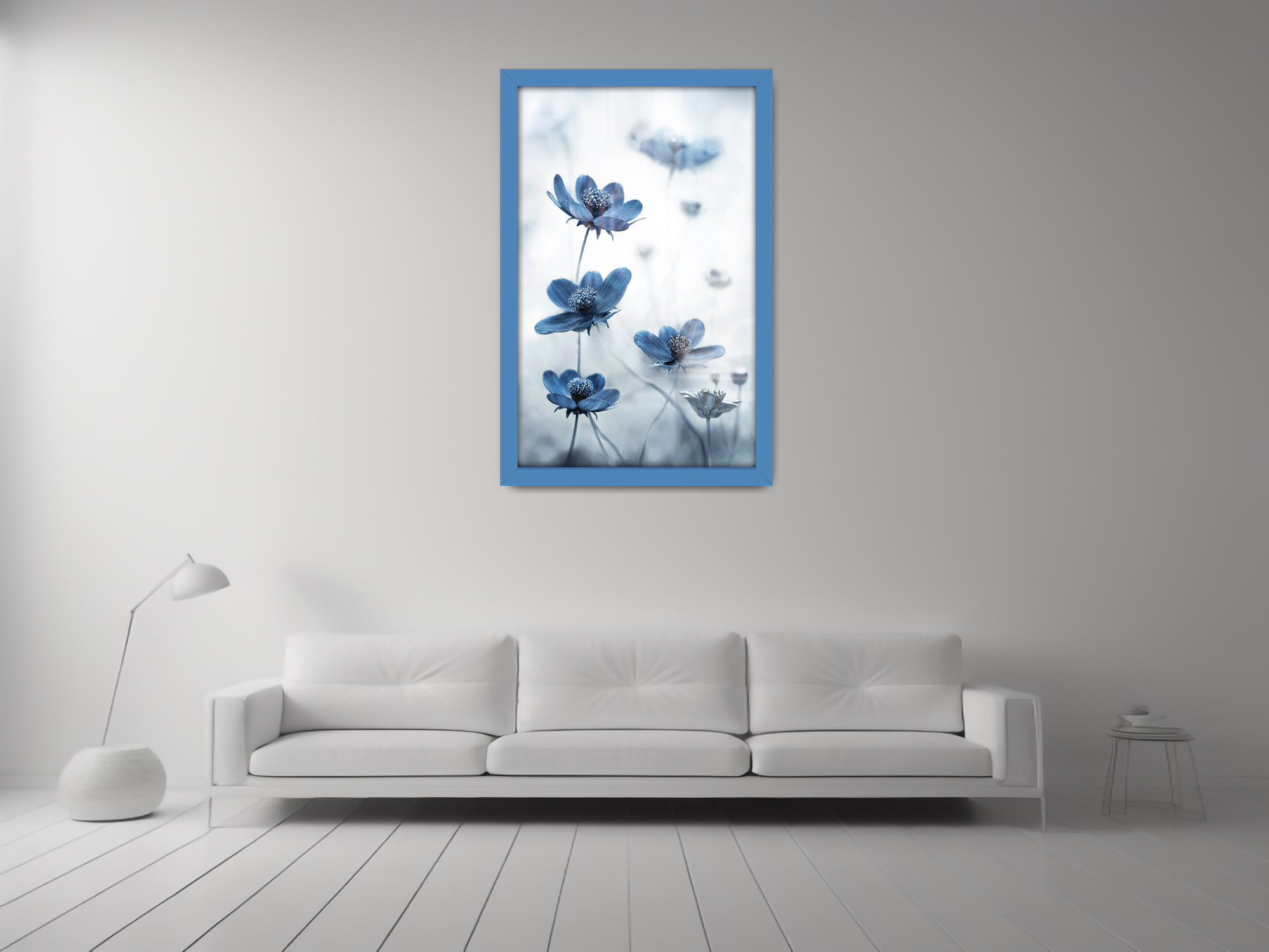 ( 71 x 56 CM ) / 28 x 22 Inch  |  Display Frame - MDF
 -  [ Blue ]