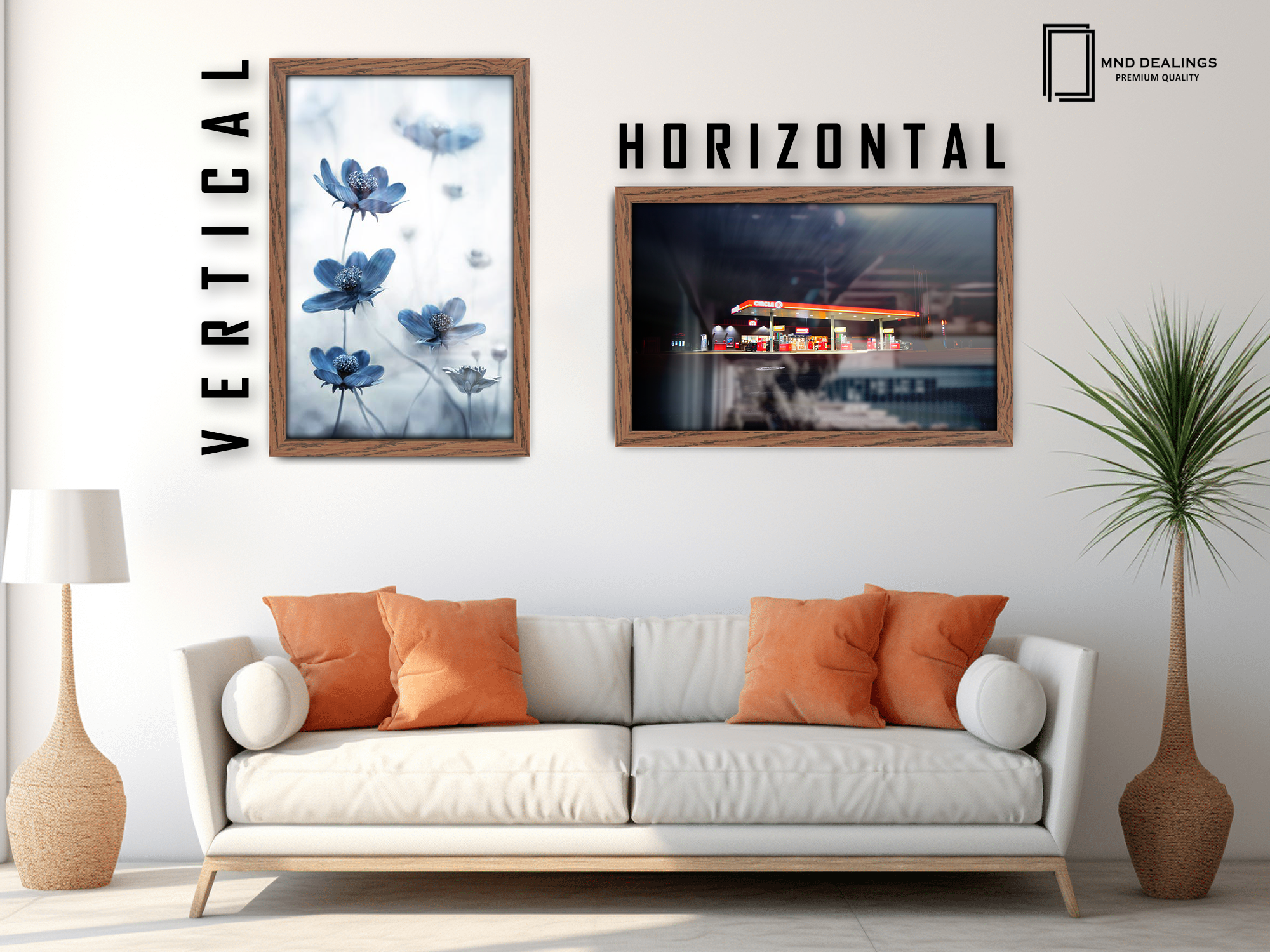( 71 x 56 CM ) / 28 x 22 Inch  |  Frames - MDF
 -  [ Dark Oak ]