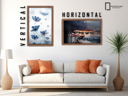 ( 71 x 56 CM ) / 28 x 22 Inch  |  Frames - MDF
 -  [ Dark Oak ]