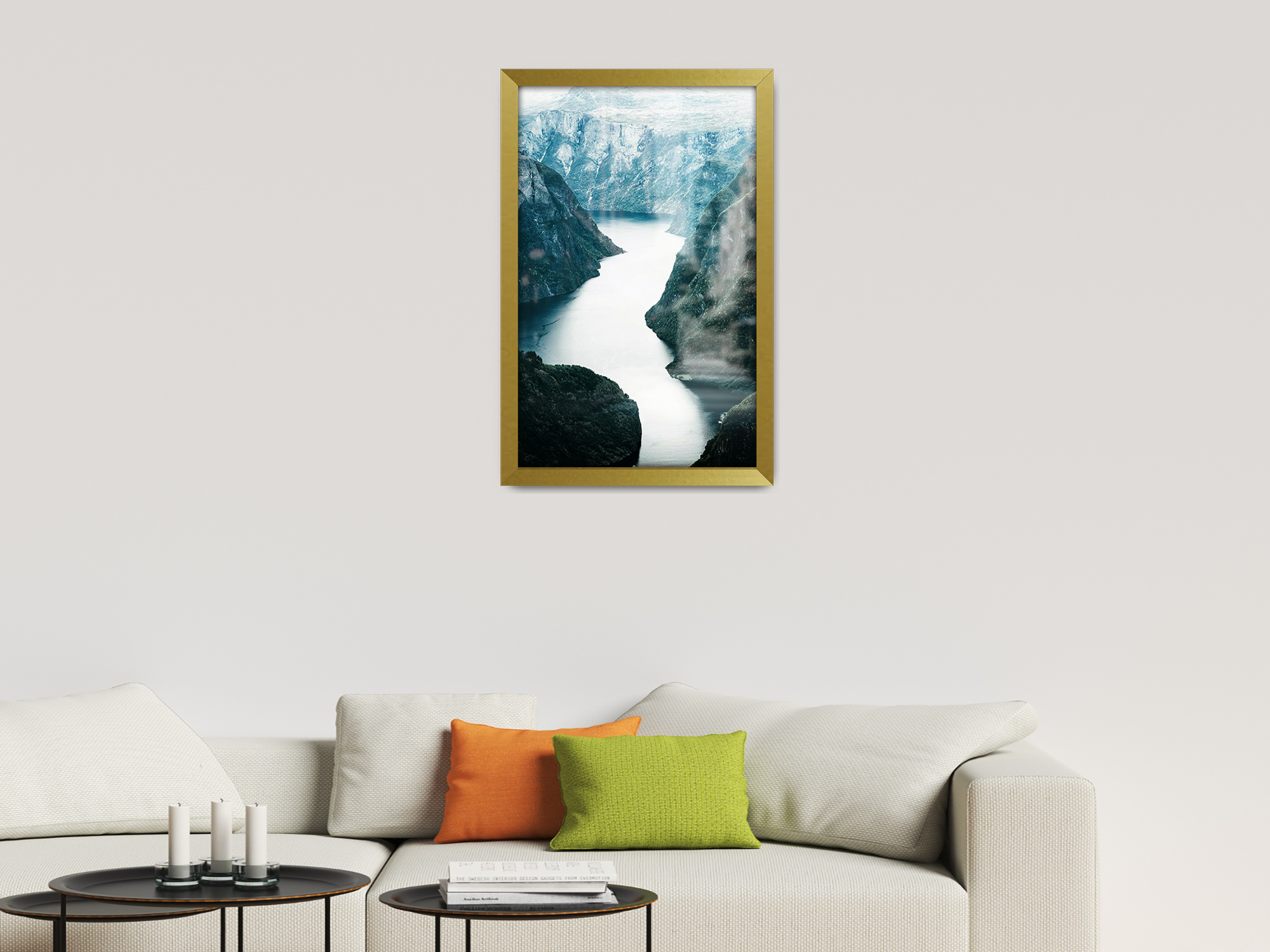 ( 71 x 56 CM ) / 28 x 22 Inch  |  Picture Frames - MDF
 -  [ Gold ]