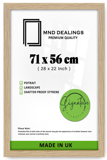 ( 71 x 56 CM ) / 28 x 22 Inch  |  Art Frames - MDF
 -  [ Oak ]
