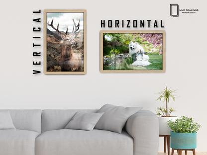 ( 71 x 56 CM ) / 28 x 22 Inch  |  Art Frames - MDF
 -  [ Oak ]