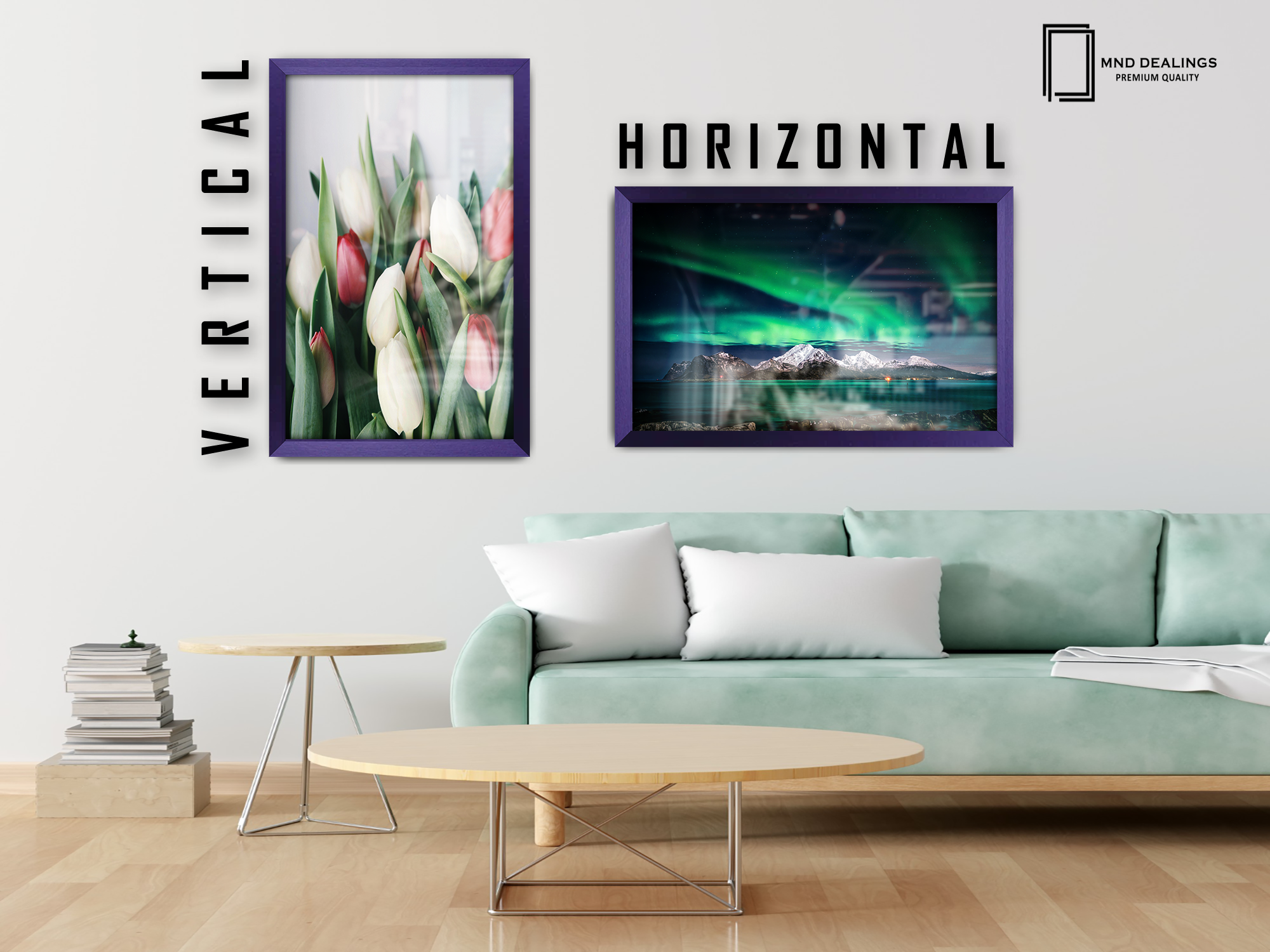 ( 71 x 56 CM ) / 28 x 22 Inch  |  Frames - MDF
 -  [ Purple ]