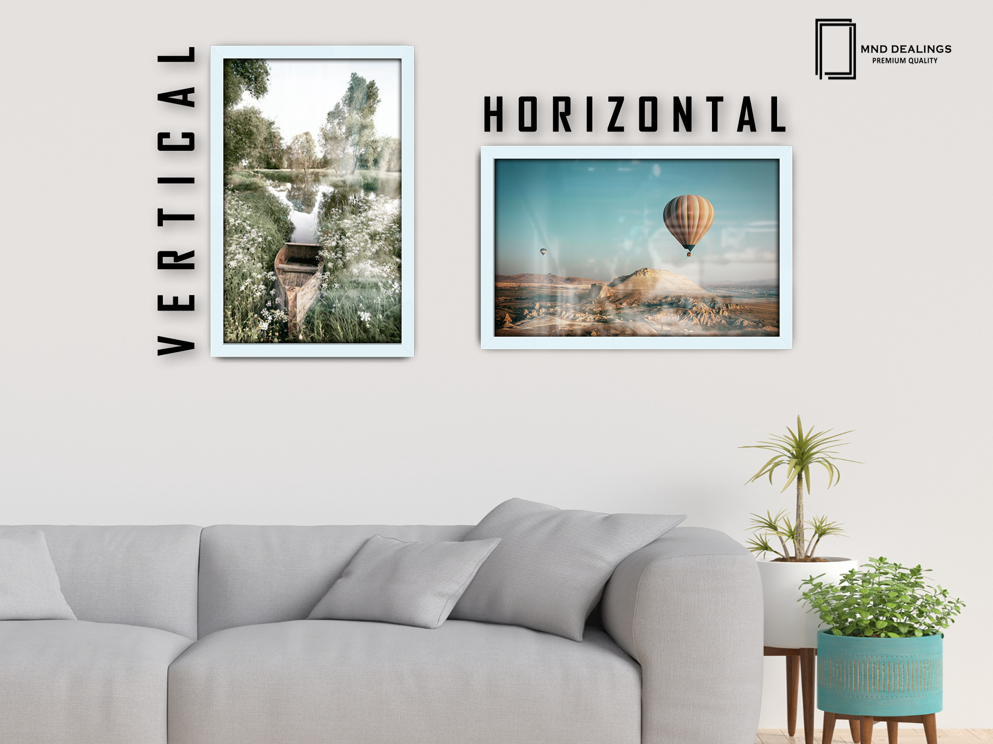 ( 71 x 56 CM ) / 28 x 22 Inch  |  Picture Frames - MDF
 -  [ White ]