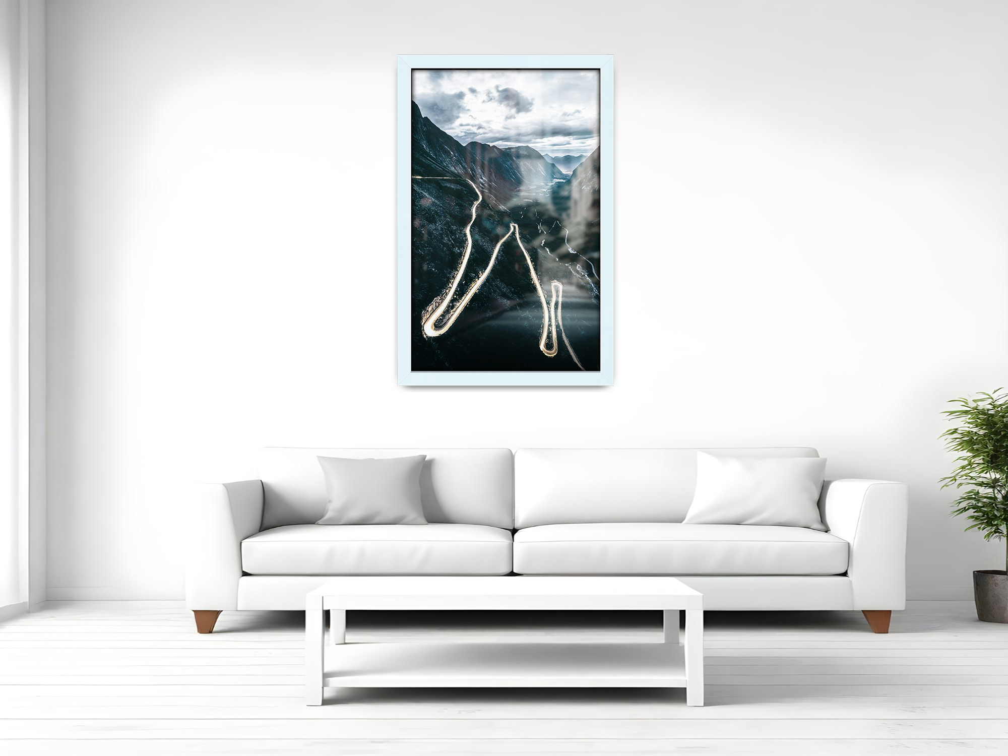 ( 71 x 56 CM ) / 28 x 22 Inch  |  Picture Frames - MDF
 -  [ White ]