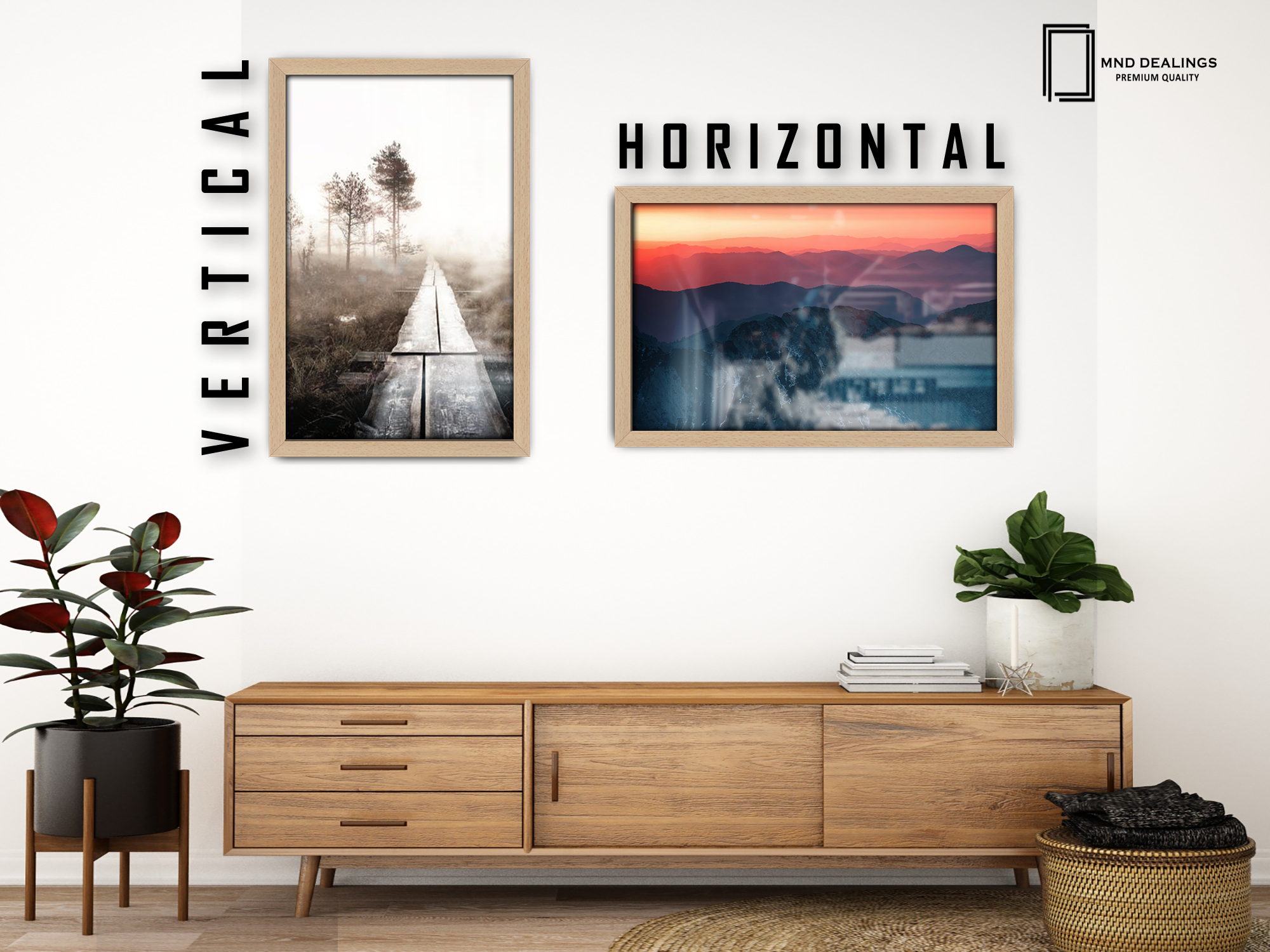 ( 75 x 100 CM ) / 40 x 30 Inch  |  Frames - MDF
 -  [ Beech ]