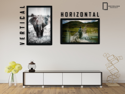 ( 75 x 100 CM ) / 40 x 30 Inch  |  Poster Frames - MDF
 -  [ Black ]
