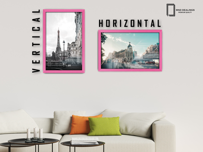 ( 75 x 100 CM ) / 40 x 30 Inch  |  Frames - MDF
 -  [ Pink ]