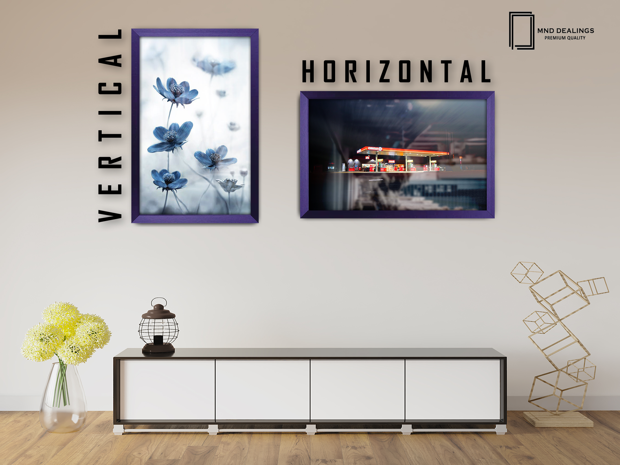 ( 75 x 100 CM ) / 40 x 30 Inch  |  Picture Frames - MDF
 -  [ Purple ]