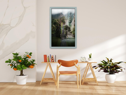 ( 75 x 100 CM ) / 40 x 30 Inch  |  Picture Frames - MDF
 -  [ Silver ]