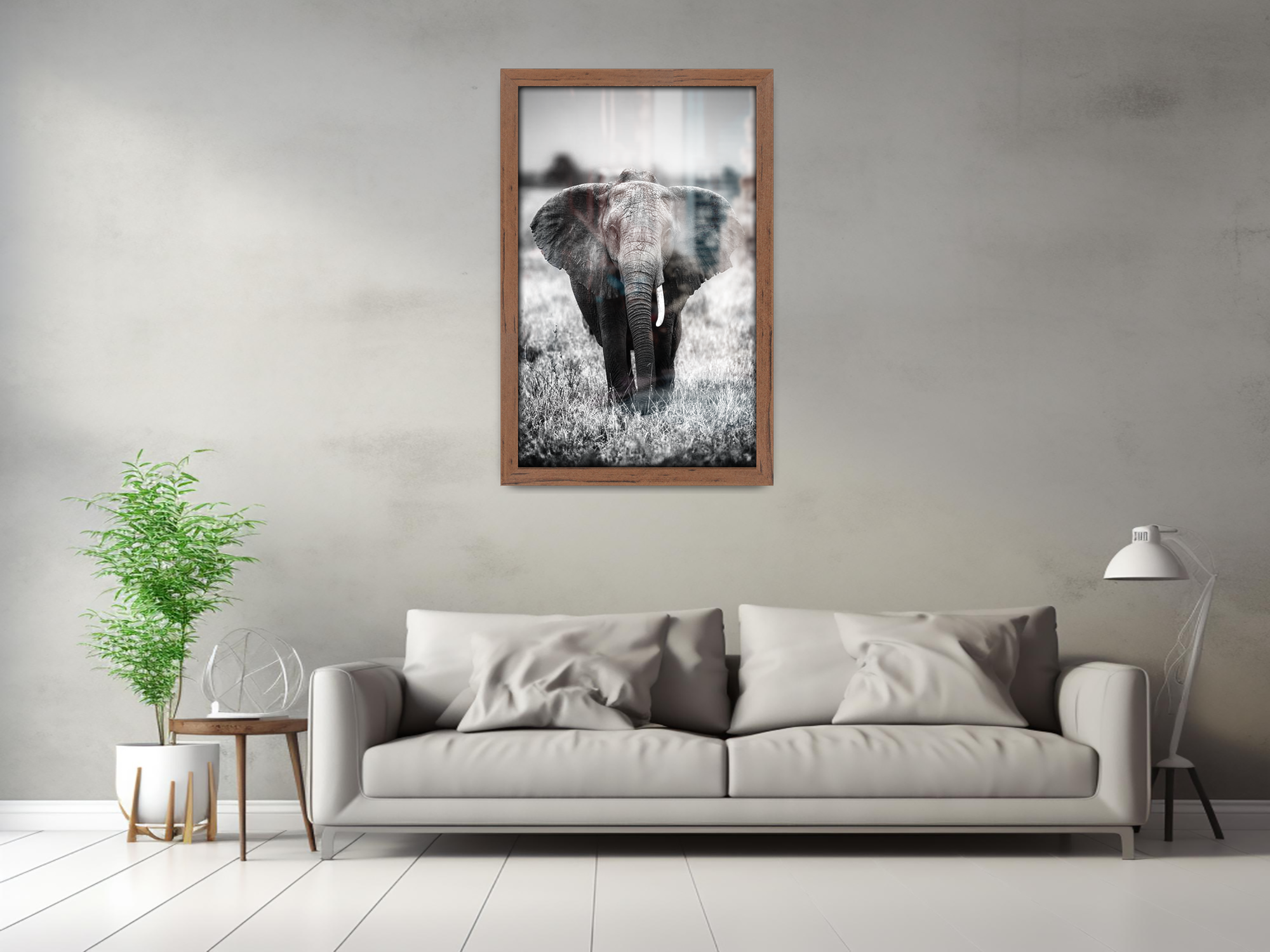 ( 75 x 100 CM ) / 40 x 30 Inch  |  Picture Frames - MDF
 -  [ Walnut ]