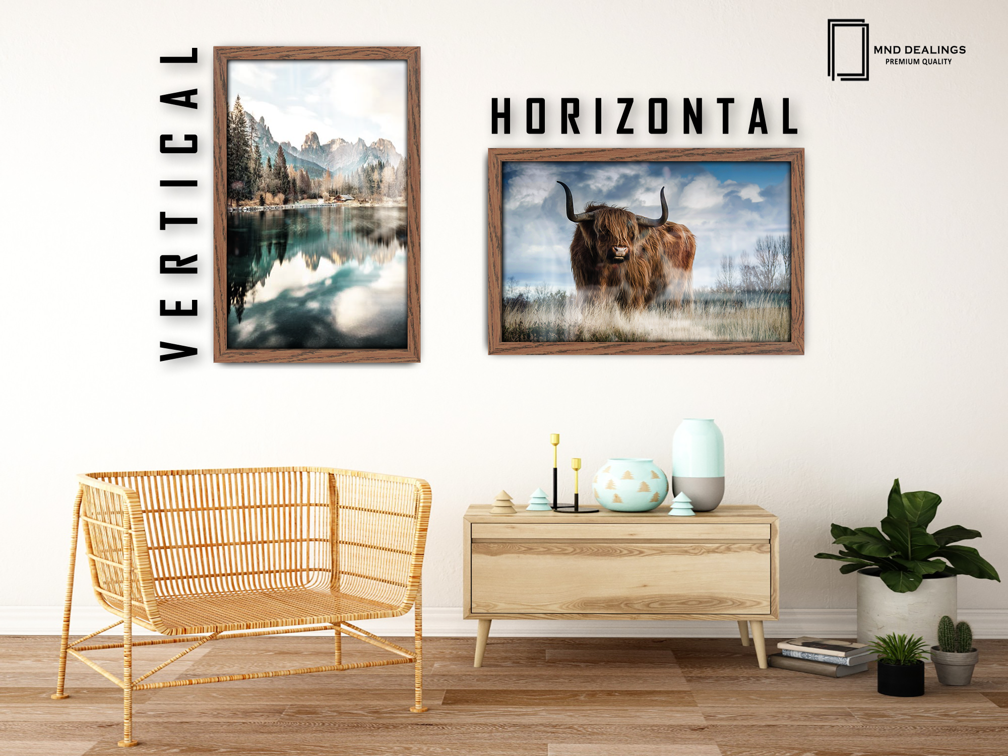 ( 80 x 100 CM ) / 40 x 32 Inch  |  Photo Frames - MDF
 -  [ Dark Oak ]