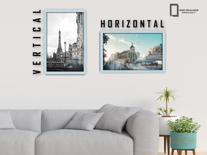 ( 80 x 100 CM ) / 40 x 32 Inch  |  Picture Frames - MDF
 -  [ Light Grey ]