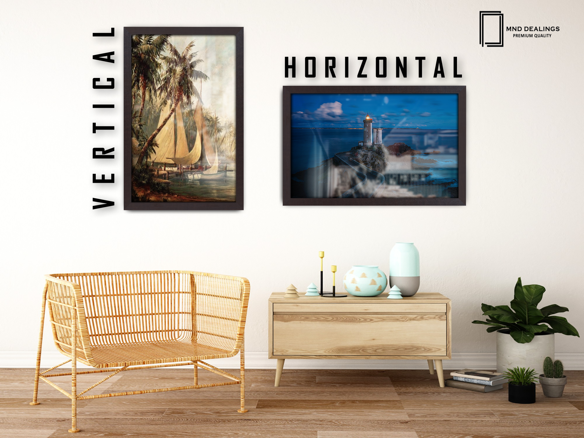 ( 80 x 100 CM ) / 40 x 32 Inch  |  Picture Frames - MDF
 -  [ Mahogany ]