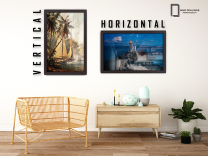 ( 80 x 100 CM ) / 40 x 32 Inch  |  Picture Frames - MDF
 -  [ Mahogany ]