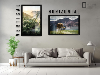 ( 80 x 100 CM ) / 40 x 32 Inch  |  Display Frame - MDF
 -  [ Matt Black ]