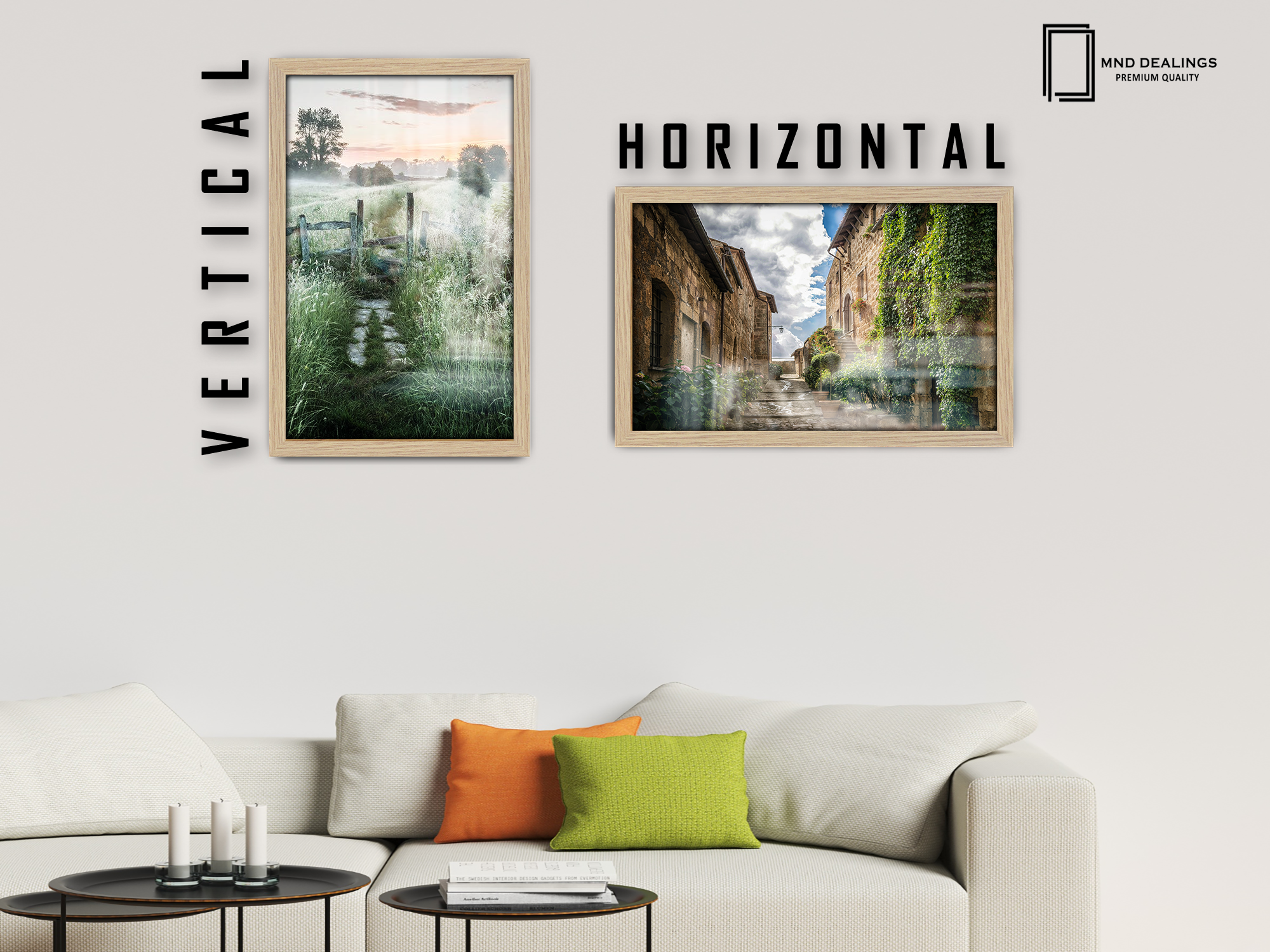 ( 80 x 100 CM ) / 40 x 32 Inch  |  Picture Frames - MDF
 -  [ Oak ]