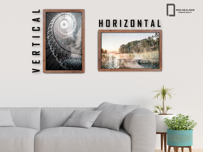 ( 80 x 100 CM ) / 40 x 32 Inch  |  Frames - MDF
 -  [ Rustic ]
