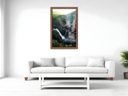 ( 80 x 100 CM ) / 40 x 32 Inch  |  Display Frame - MDF
 -  [ Walnut ]