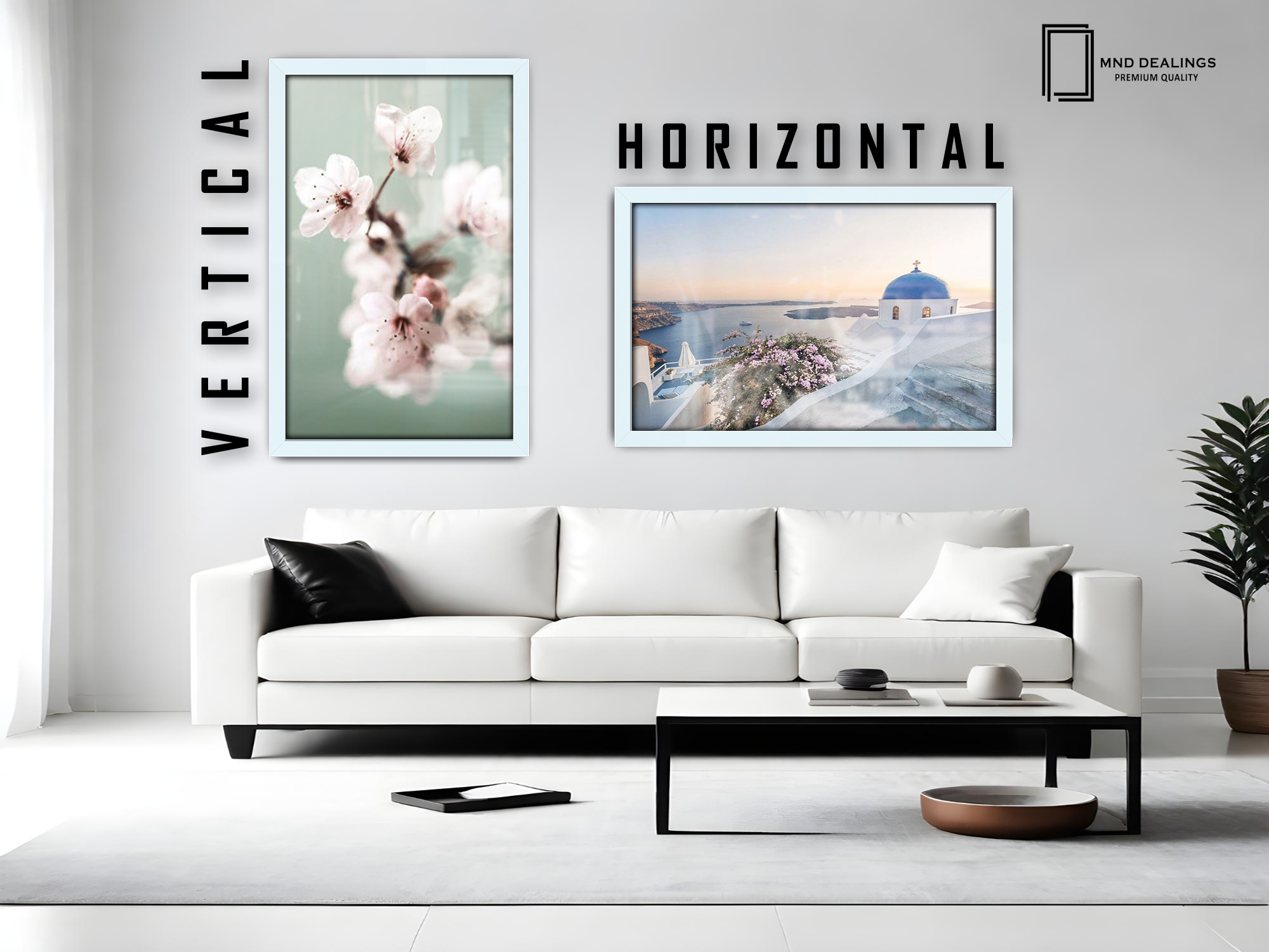( 80 x 100 CM ) / 40 x 32 Inch  |  Photo Frames - MDF
 -  [ White ]