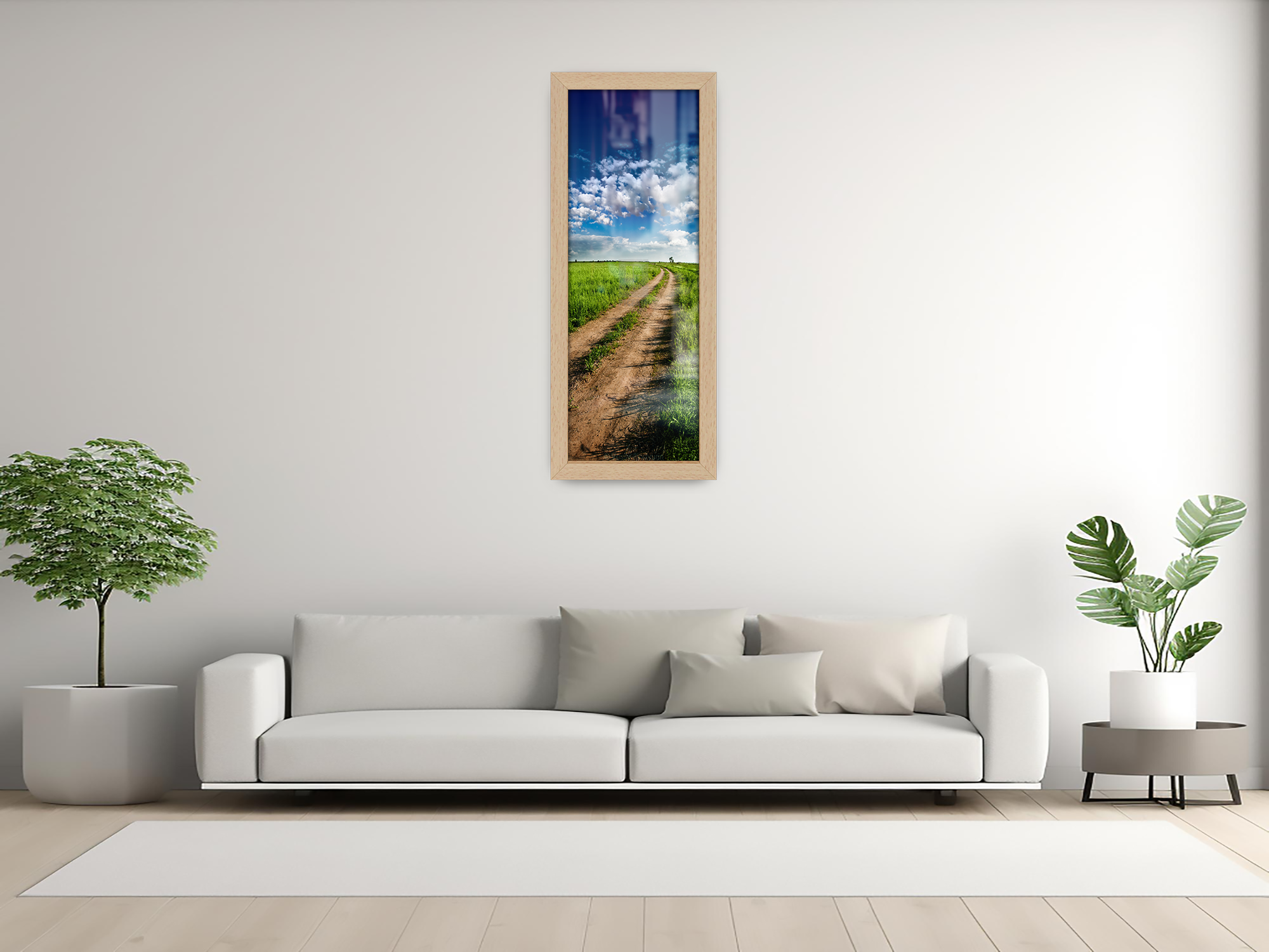 ( 80 x 40 CM ) / 32 x 16 Inch | Photo Frames - MDF
 -  [ Beech ]