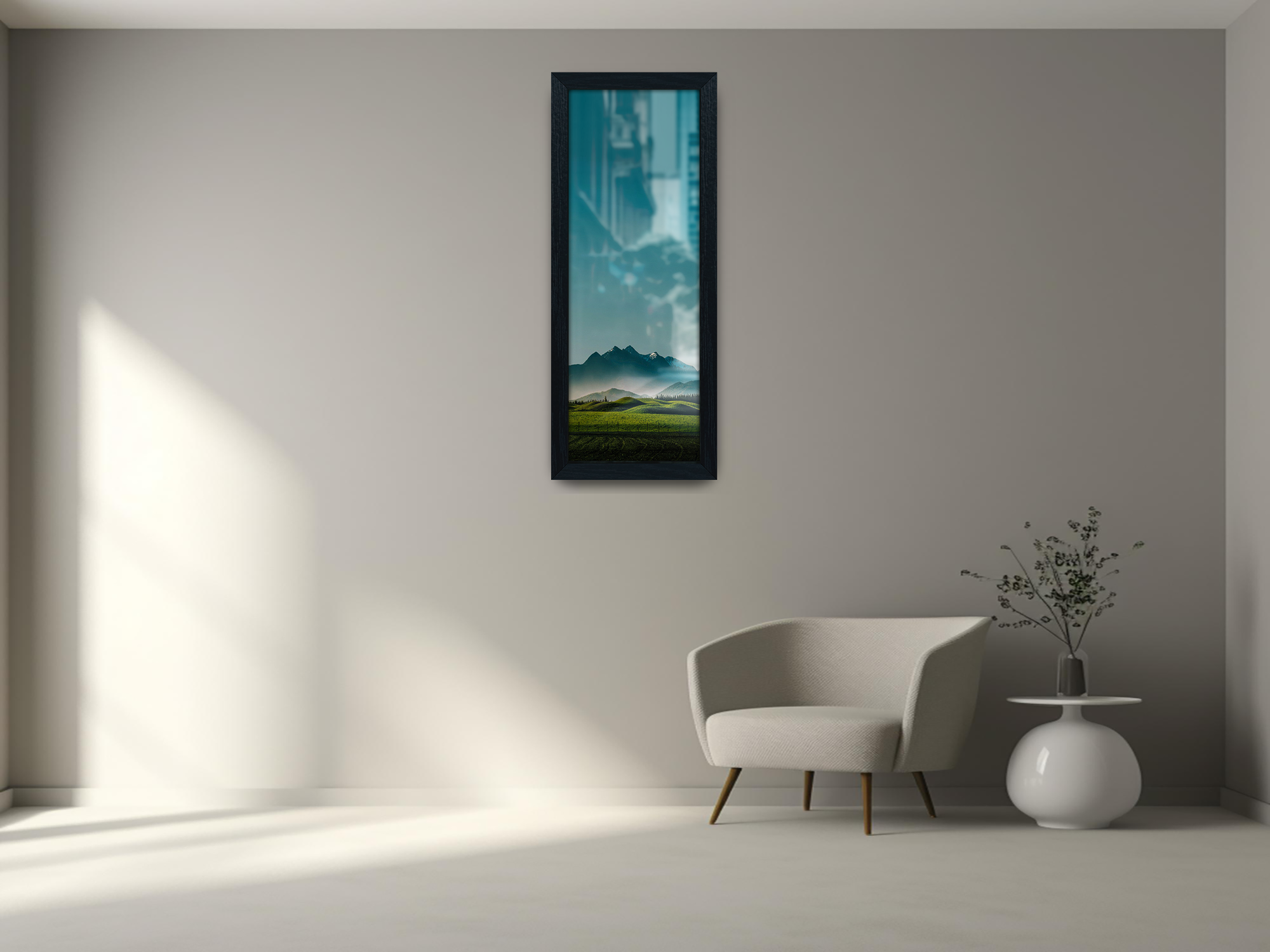( 80 x 40 CM ) / 32 x 16 Inch | Picture Frames - MDF
 -  [ Black ]