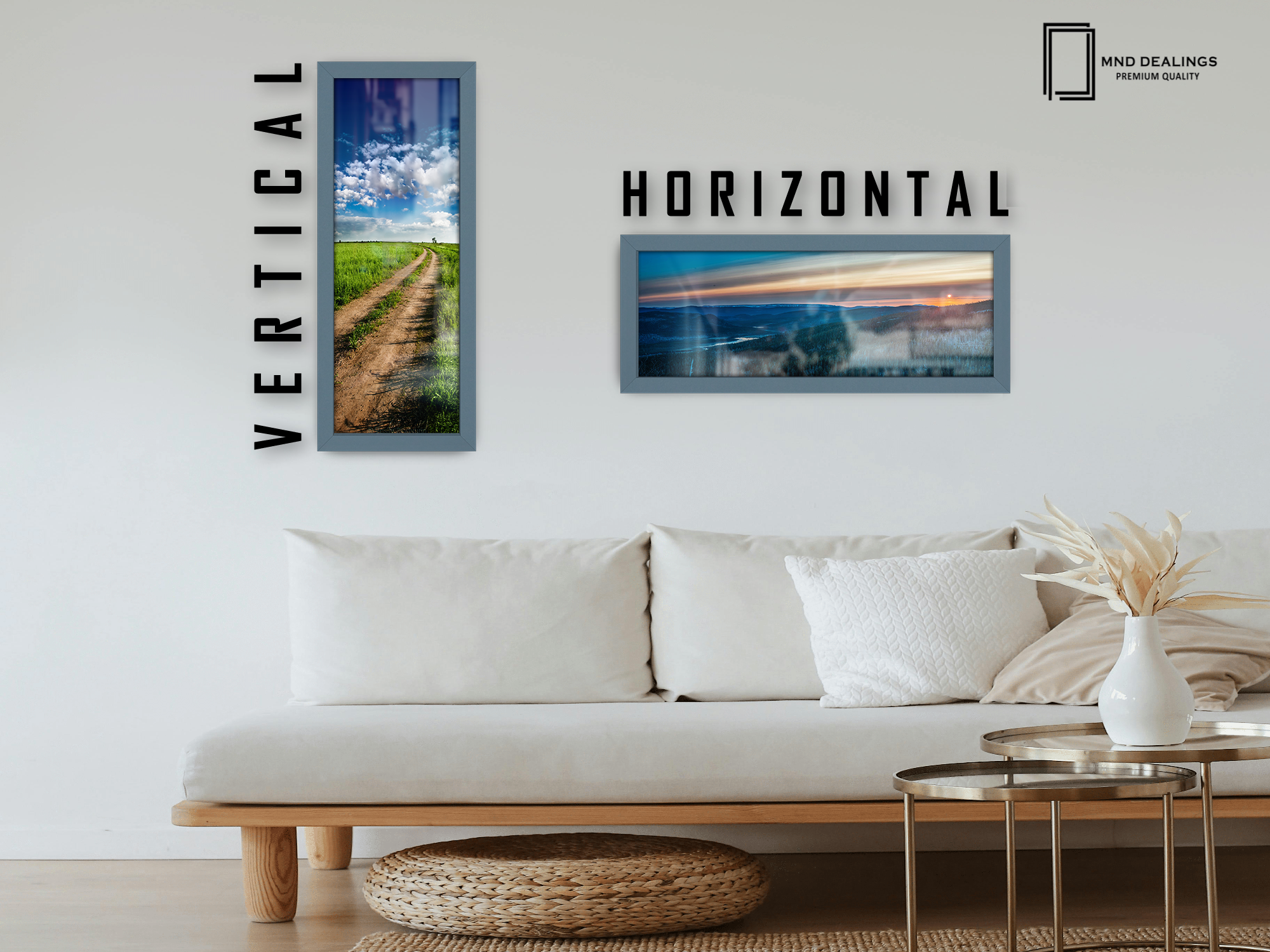( 80 x 40 CM ) / 32 x 16 Inch | Poster Frames - MDF
 -  [ Dark Grey ]