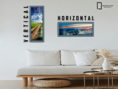 ( 80 x 40 CM ) / 32 x 16 Inch | Poster Frames - MDF
 -  [ Dark Grey ]