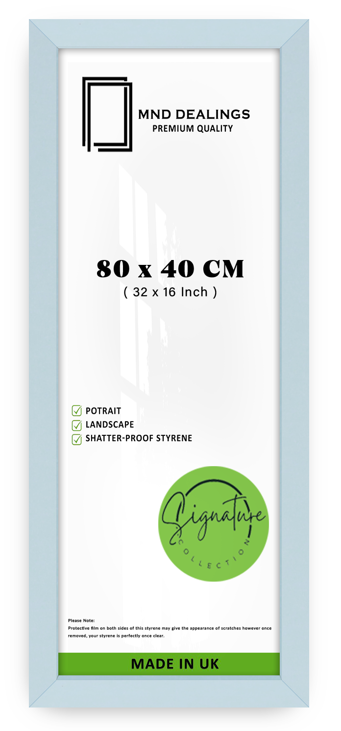 ( 80 x 40 CM ) / 32 x 16 Inch | Display Frame - MDF
 -  [ Light Grey ]
