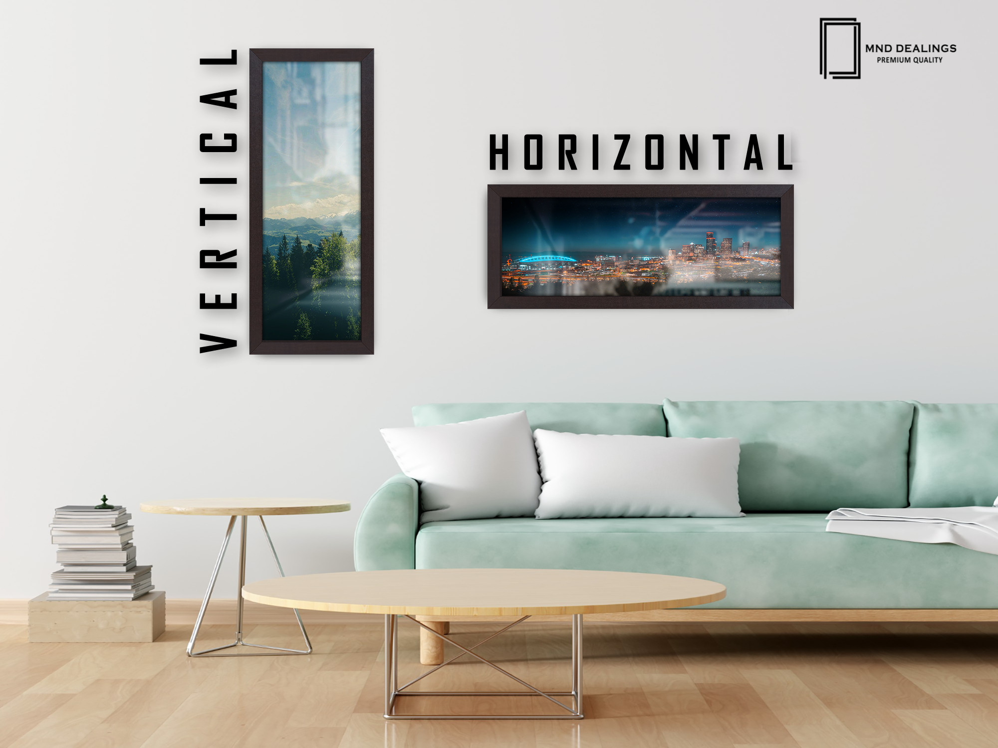 ( 80 x 40 CM ) / 32 x 16 Inch | Display Frame - MDF
 -  [ Mahogany ]