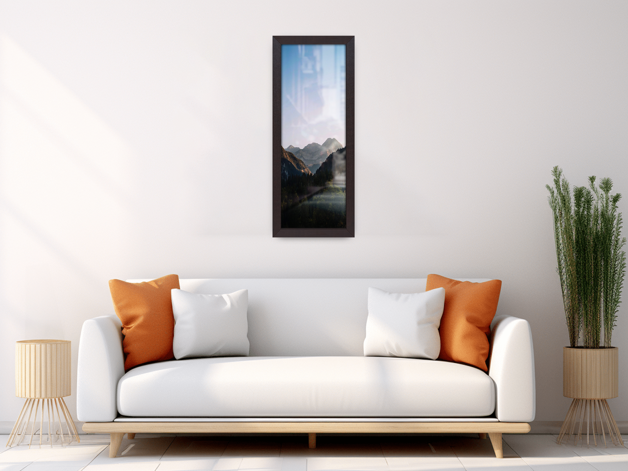 ( 80 x 40 CM ) / 32 x 16 Inch | Display Frame - MDF
 -  [ Mahogany ]