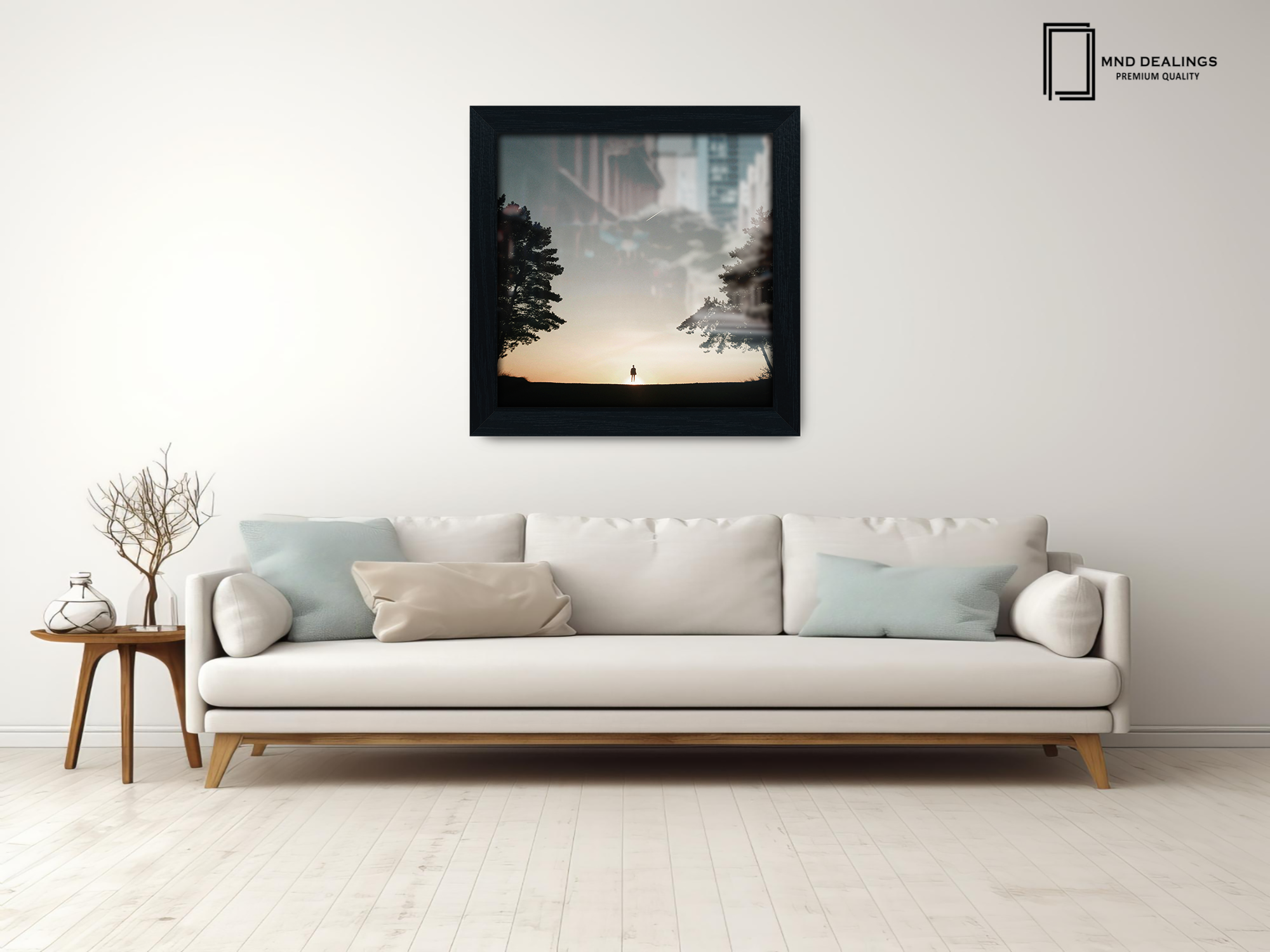 ( 80 x 80 CM ) / 32 x 32 Inch  |  Photo Frames - MDF
 -  [ Black ]