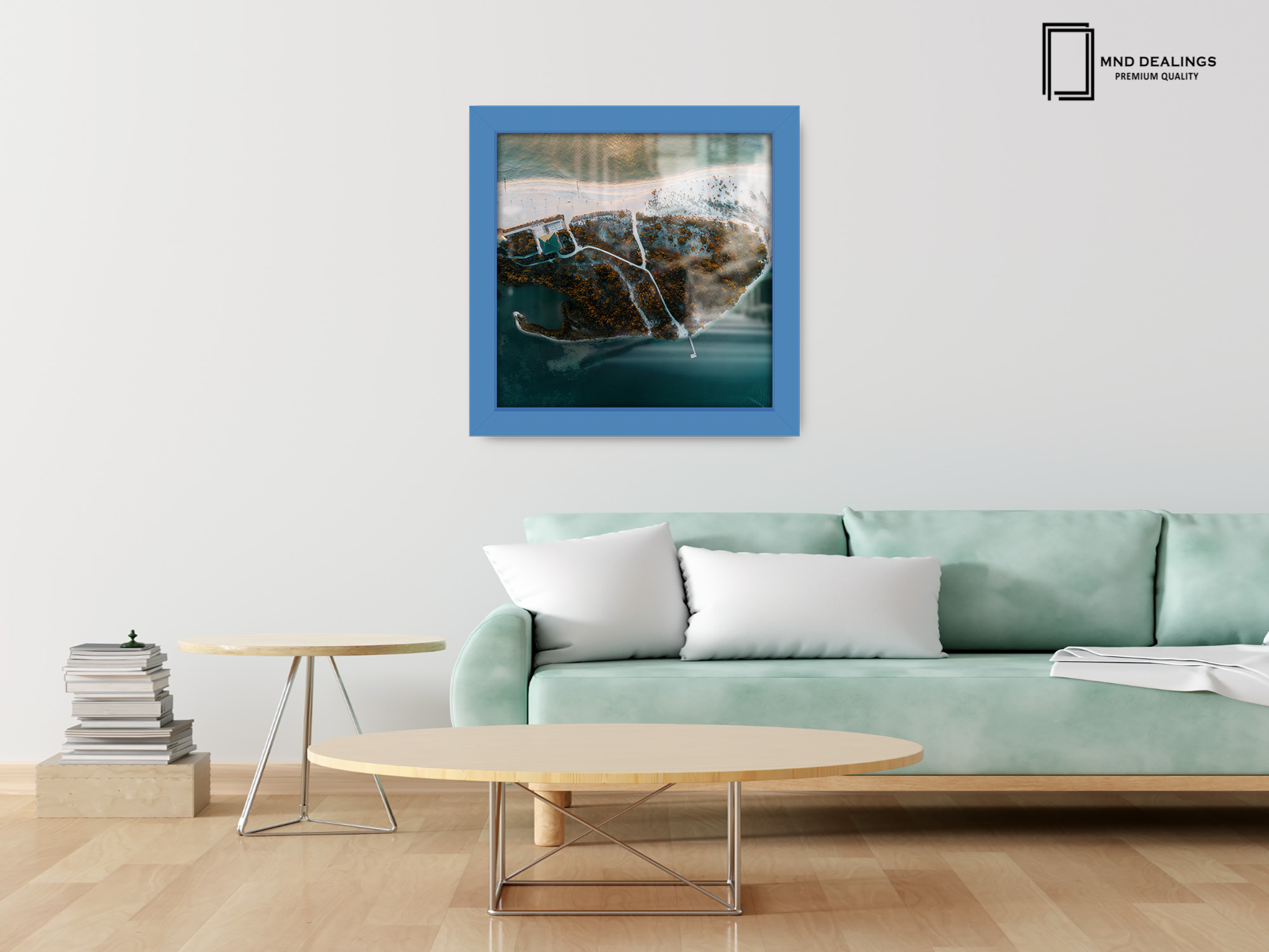 ( 80 x 80 CM ) / 32 x 32 Inch  |  Photo Frames - MDF
 -  [ Blue ]