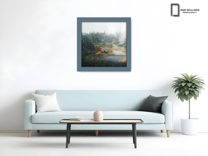 ( 80 x 80 CM ) / 32 x 32 Inch  |  Frames - MDF
 -  [ Dark Grey ]
