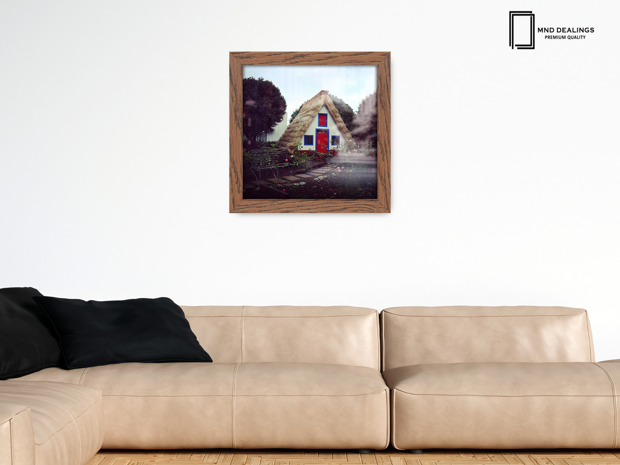 ( 80 x 80 CM ) / 32 x 32 Inch  |  Frames - MDF
 -  [ Dark Oak ]